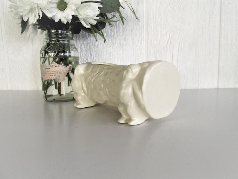 Hillbilly McCoyShawnee Garden Gnome Planter Elf Vintage American Art Pottery 1550/'s Pottery Ivory Ceramic