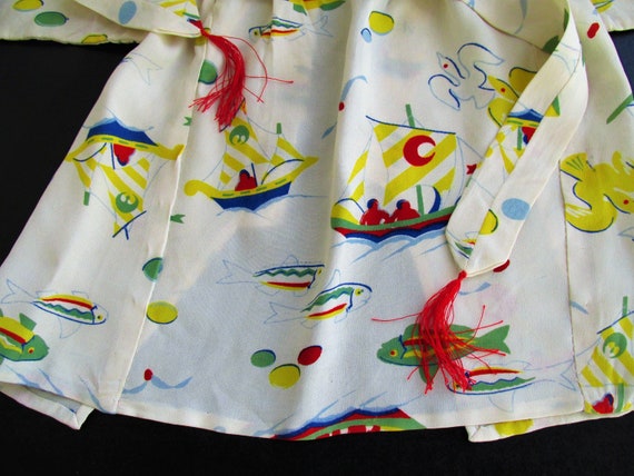 Antique Kimono, Asian Kimono, Child's Kimono, Sai… - image 6