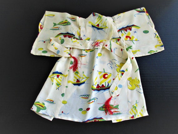 Antique Kimono, Asian Kimono, Child's Kimono, Sai… - image 2