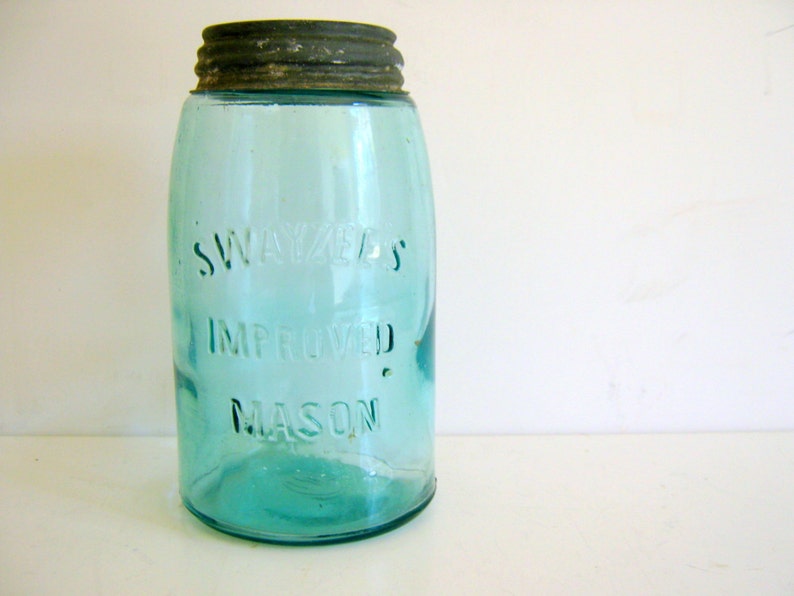 Antique Swayzee's Improved Mason Jar Etsy
