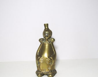 Brass Clown Piggy Bank Original Stopper Clown Collection Gift Coin Bank