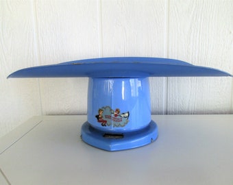 Vintage Baby Scale Nursery Decor Blue HoneySuckle Brand 1950's Baby Boy Nursery Shower Gift