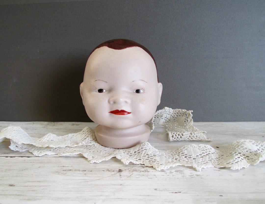 Baby Doll Head Hand Painted China Doll Making Supply Doll Etsy