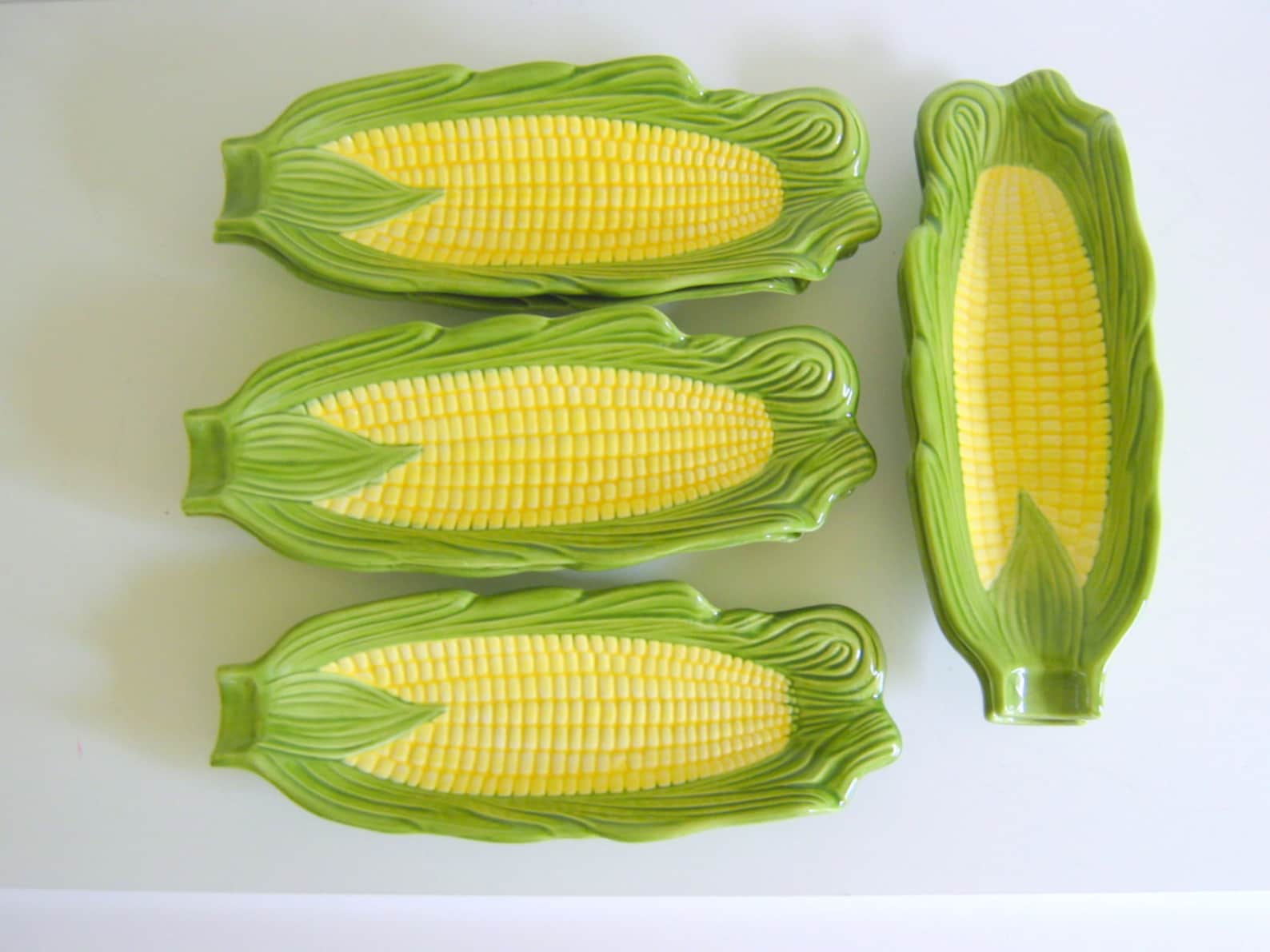 Vintage Corn Cob Plates Seven Corn on the Cob Plates Etsy