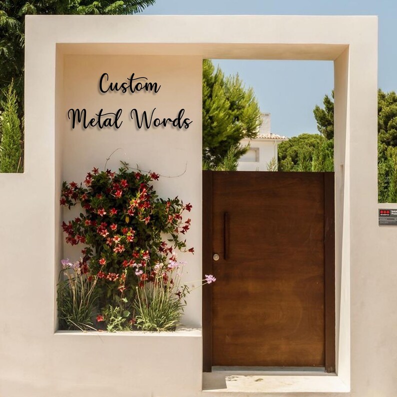 Custom Metal Word, Your Custom Text, Personalized Art Wall Decor