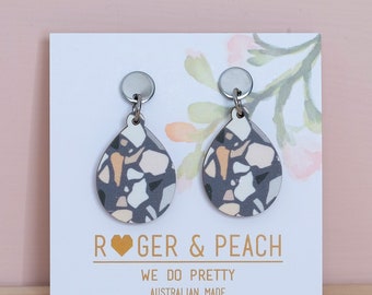 Terrazzo drop earring #5