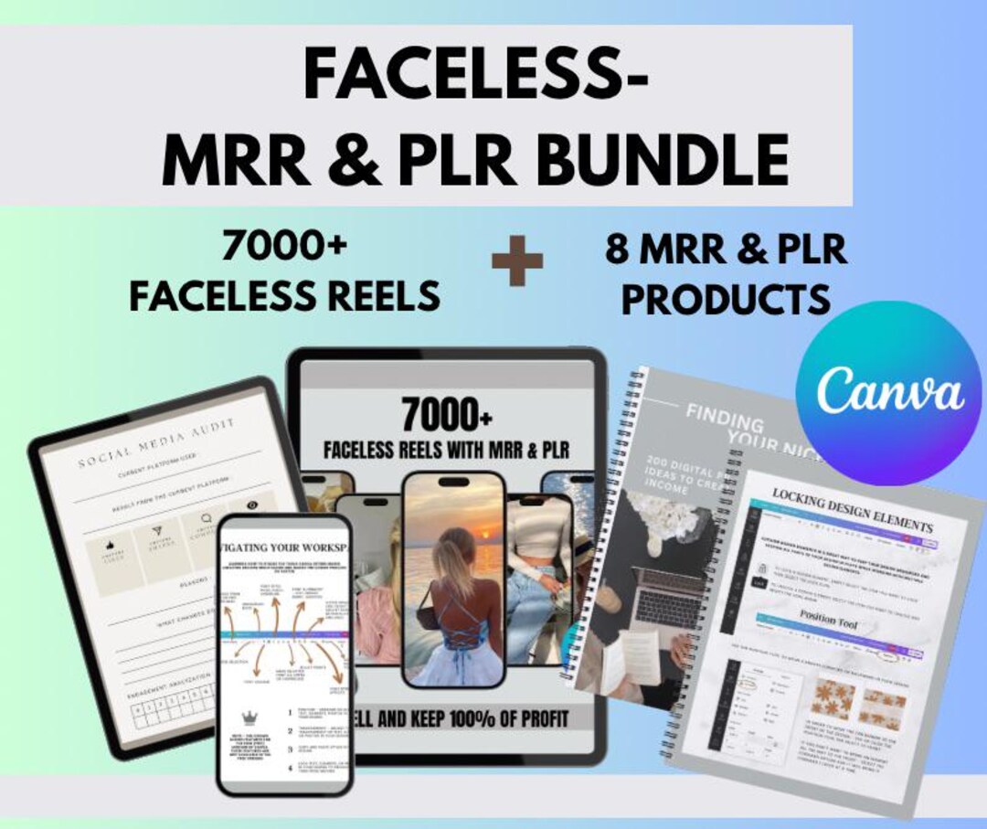 Ultimate PLR MRR Bundle, for Passive Income, 8 PLR Digital Products ...