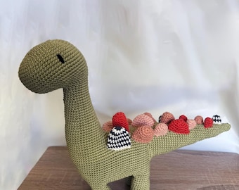 Dave the Dino: Handmade Crochet Stegosaurus Plush Toy