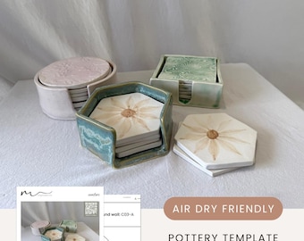Coasters Pottery Template