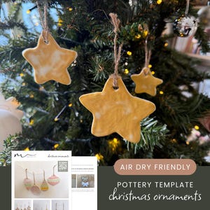 Christmas Ornaments Pottery Template
