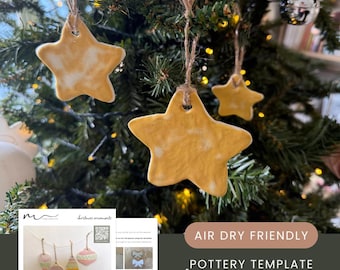 Christmas Ornaments Pottery Template