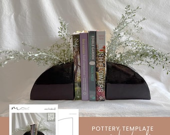 Vase Bookend pottery template