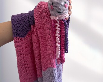 Pink ocean blanket and Jellyfish toy set