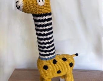 Crochet Giraffe Plush Toy, Cotton Stuffed Animal