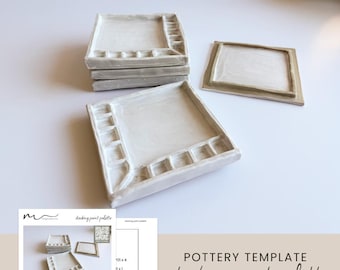 Stacking Paint Palette - Pottery Template