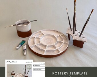 Painting Set Pottery Template
