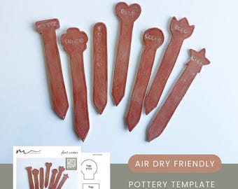 Plant Markers Pottery Template