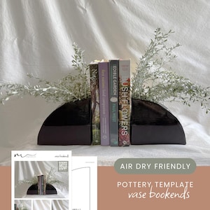 Vase Bookend pottery template