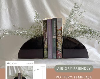 Vase Bookend pottery template
