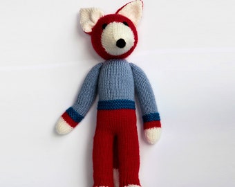 Mella, a Raposa - padrão de tricô de brinquedo em PDF