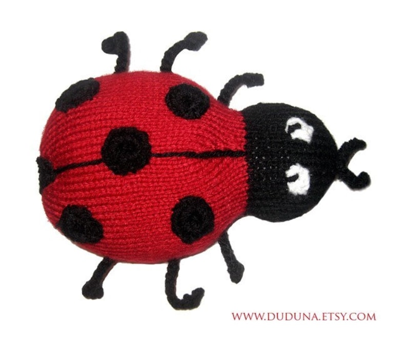 Lady Bug knitting pdf pattern image 1