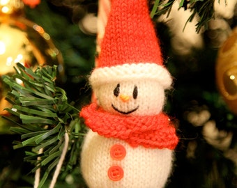 4 Christmas Tree Ornaments - knitting pattern pdf