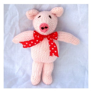 Piggy - Toy Knitting Pattern PDF