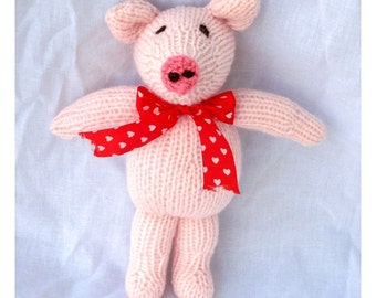 Piggy - Toy Knitting Pattern PDF