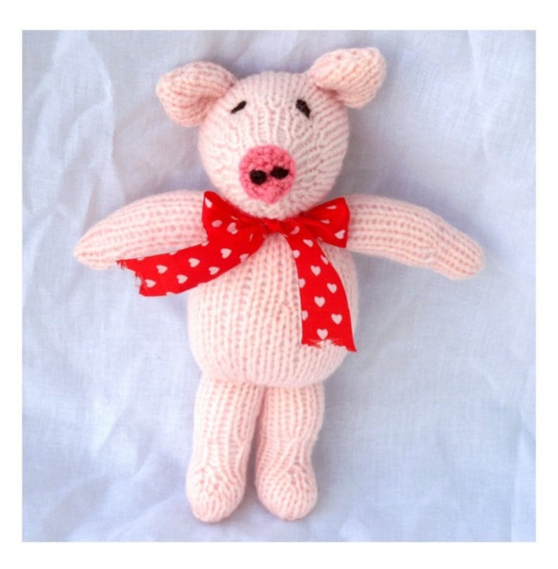 Piggy Toy Knitting Pattern PDF Etsy