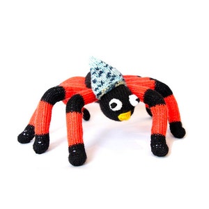 Halloween Spider - pdf knitting pattern