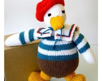 Duck the Sailor - pdf knitting pattern