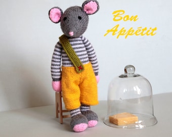Mouse Alfie - knitting pattern PDF