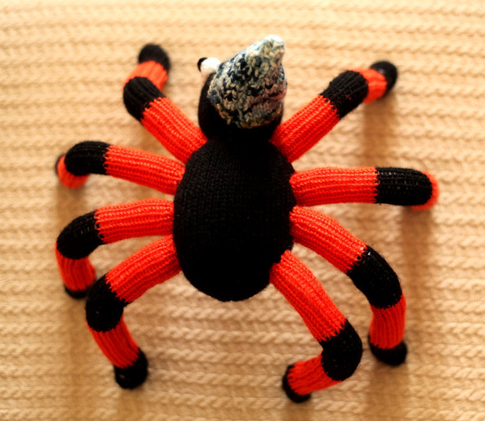 Halloween Spider pdf knitting pattern Etsy