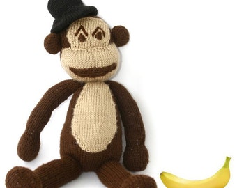 Chita the Monkey - Toy Knitting Pattern PDF