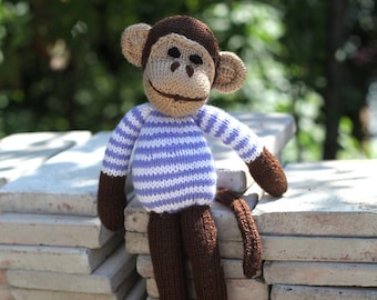 Mymoon Monkey - pdf knitting pattern