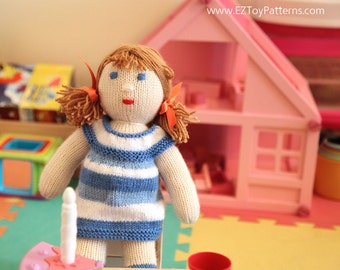 Dolly Molly - Toy Knitting Pattern PDF