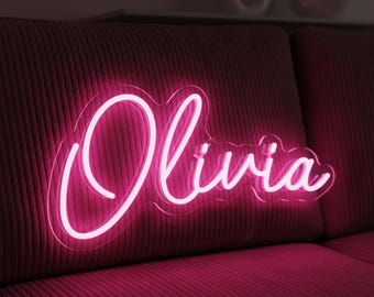パーソナライズされたネオンネームサイン、子供部屋のライト、保育園の壁ライト、ティーンの部屋の装飾