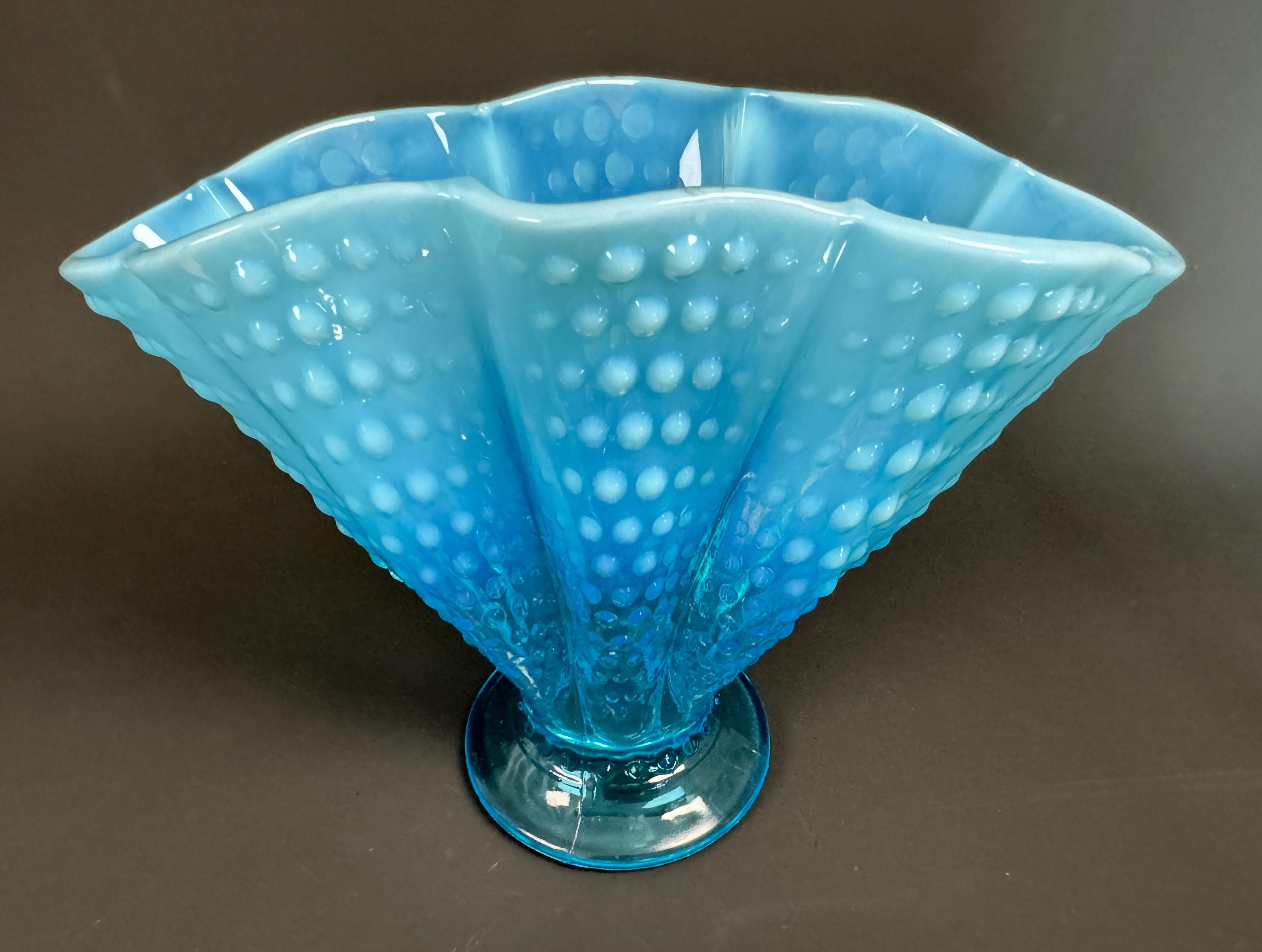Vintage fenton blue vase - Etsy 日本