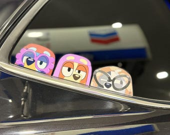 grannies  Dog sticker / set of 3