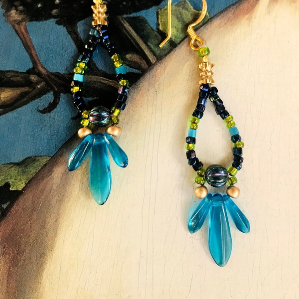 Beaded Drop Dangle Earring, Women Earrings, Boho Style Jewelry