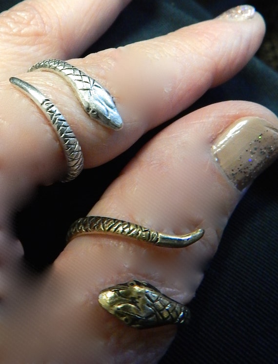 Snake Ring Thumb Ring Steampunk Ring Wrap Ring Adjustable