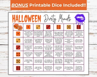 Halloween Dirty Minds Spiel, Damen Nachtspiele, Gesellschaftsspiel für Erwachsene, Mädchen Nachtspiele, Halloween Trivia Nacht, Virtuelles Gesellschaftspiel, Buchstabe