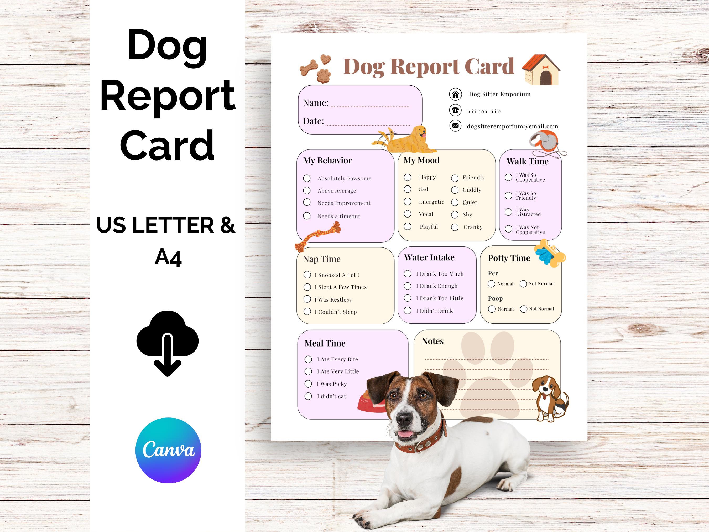 Dog Report Card Canada