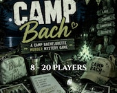 Camp Bach Murder Mystery Party, Murder Mystery Kit, Mystery Dinner Party, Detective Game, Whodunnit, True Crime, Mingling Game, Bachelorette