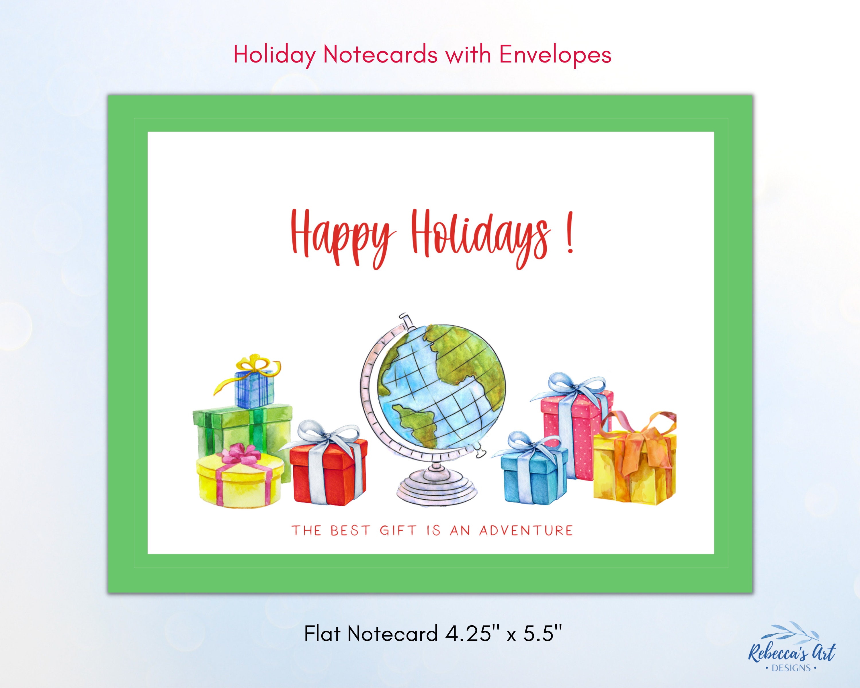 Holiday Greeting Card Travel Theme Holiday Cards Travel | Etsy UK