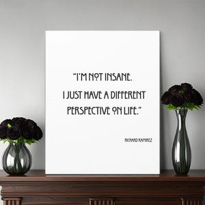 Psychology Quote Wall Art Minimalist Print Office Decor True Crime Inspired Quote Unhinged Art Forensic Psychiatry Office Decor