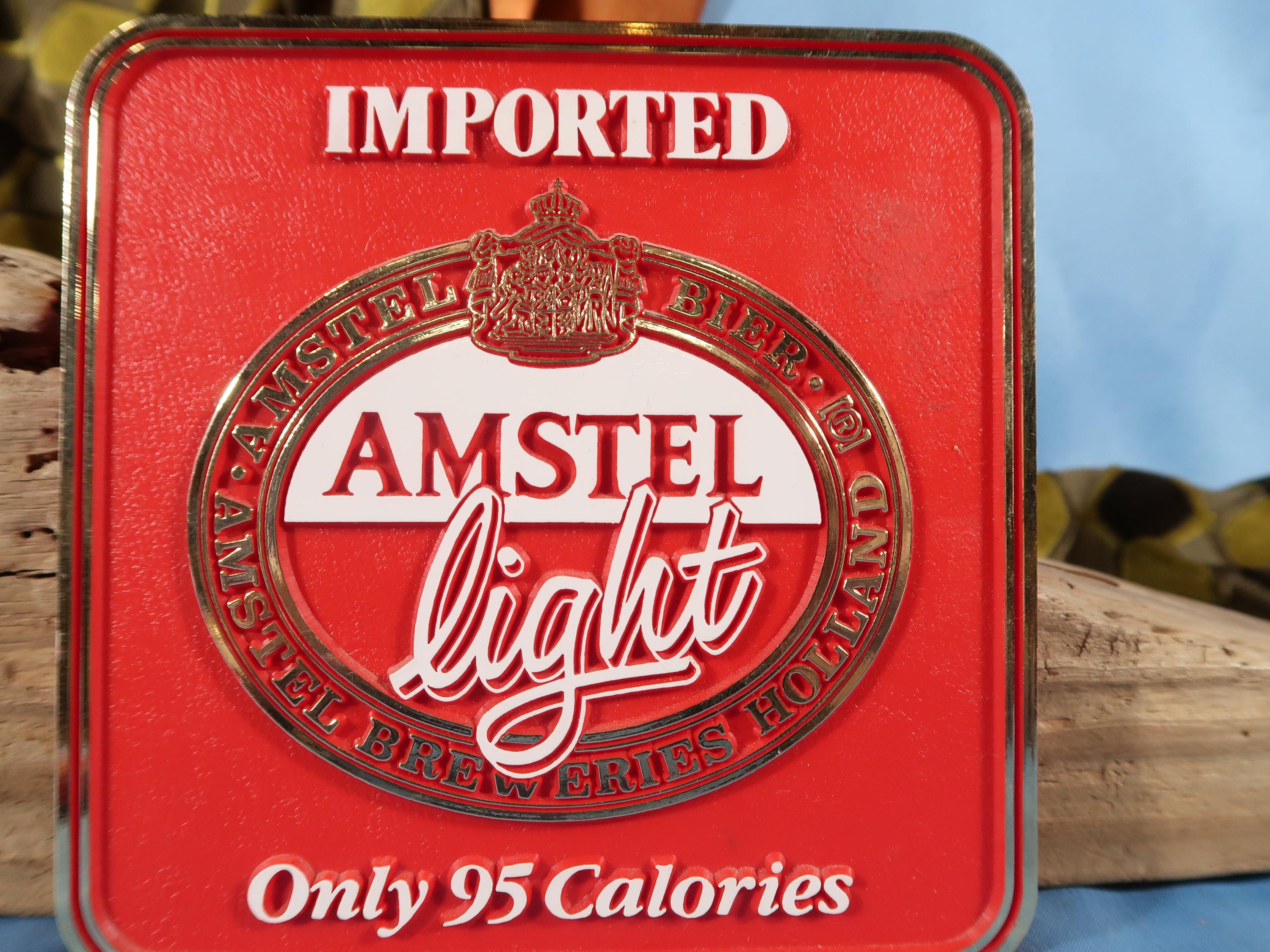 AMSTEL Light サインプレート 看板 AMSTEL Light サインプレート 看板 AMSTEL LIGHT BAR Sign, Amstel