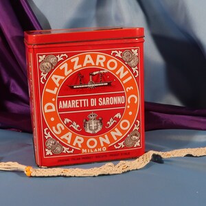 Lazzaroni Amaretti 16-Ounce Tin - Authentic Italian Almond Cookies...