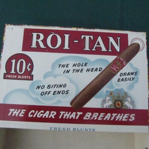 EL ROI TAN Empty Cigar box, Mild Cigars Empty box, the cigar that breathes box, American Tobacco Company empty box,10 cents blunts empty box