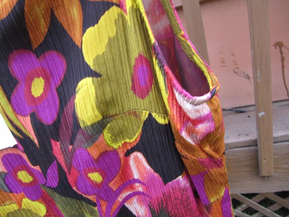 FLORAL SILK DRESS,Silk floral summer silk fabric … - image 9